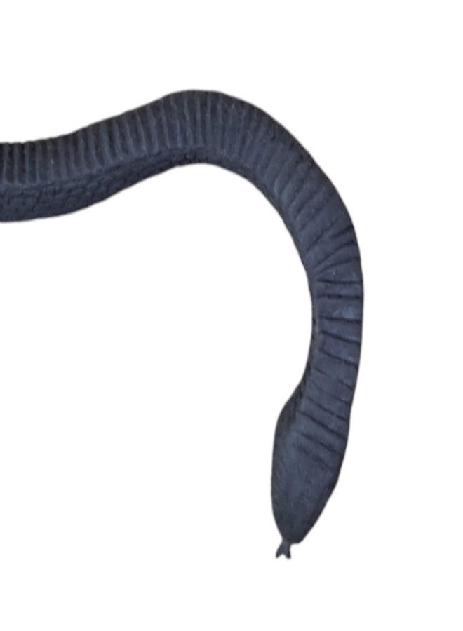 JNiL Black Rubber Fake Snake Emulational Animal Reptile Toy Garden Pranks Tricks Props - Image 4